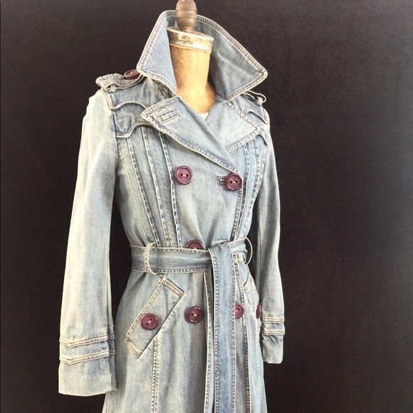 Marc Jacobs Jackets & Blazers - Vintage Marc Jacobs Long Denim Trench Coat XS